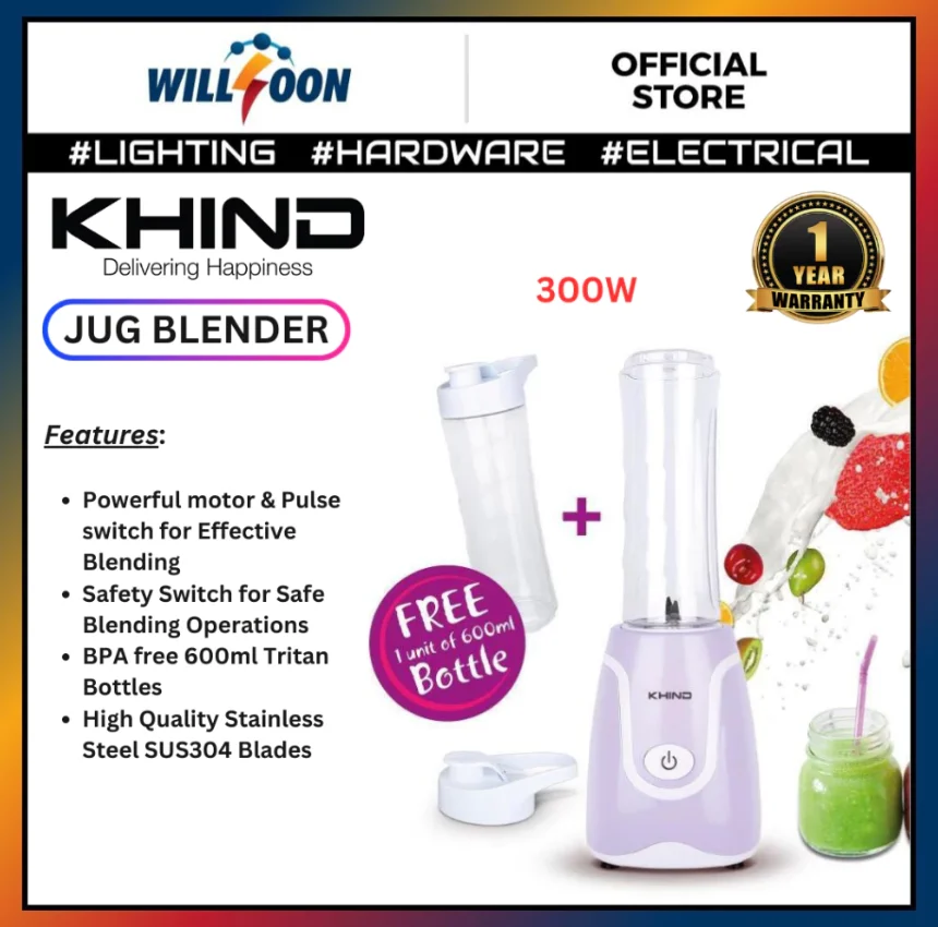 300W KHIND Blender (0.6 LITER)