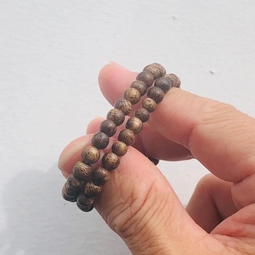 【棋楠沉香 5mm+ 小珠手串】-2