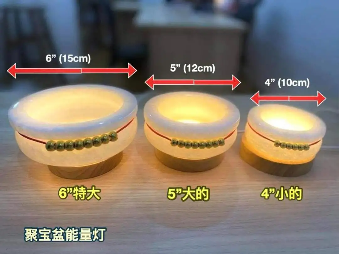 【天然汉白玉 . 聚宝盆 尺寸：5寸 】