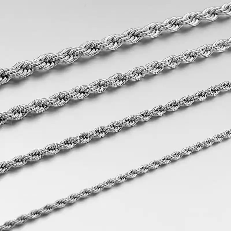 【钛钢麻花项链】极简设计·高级质感·持久保色-较短