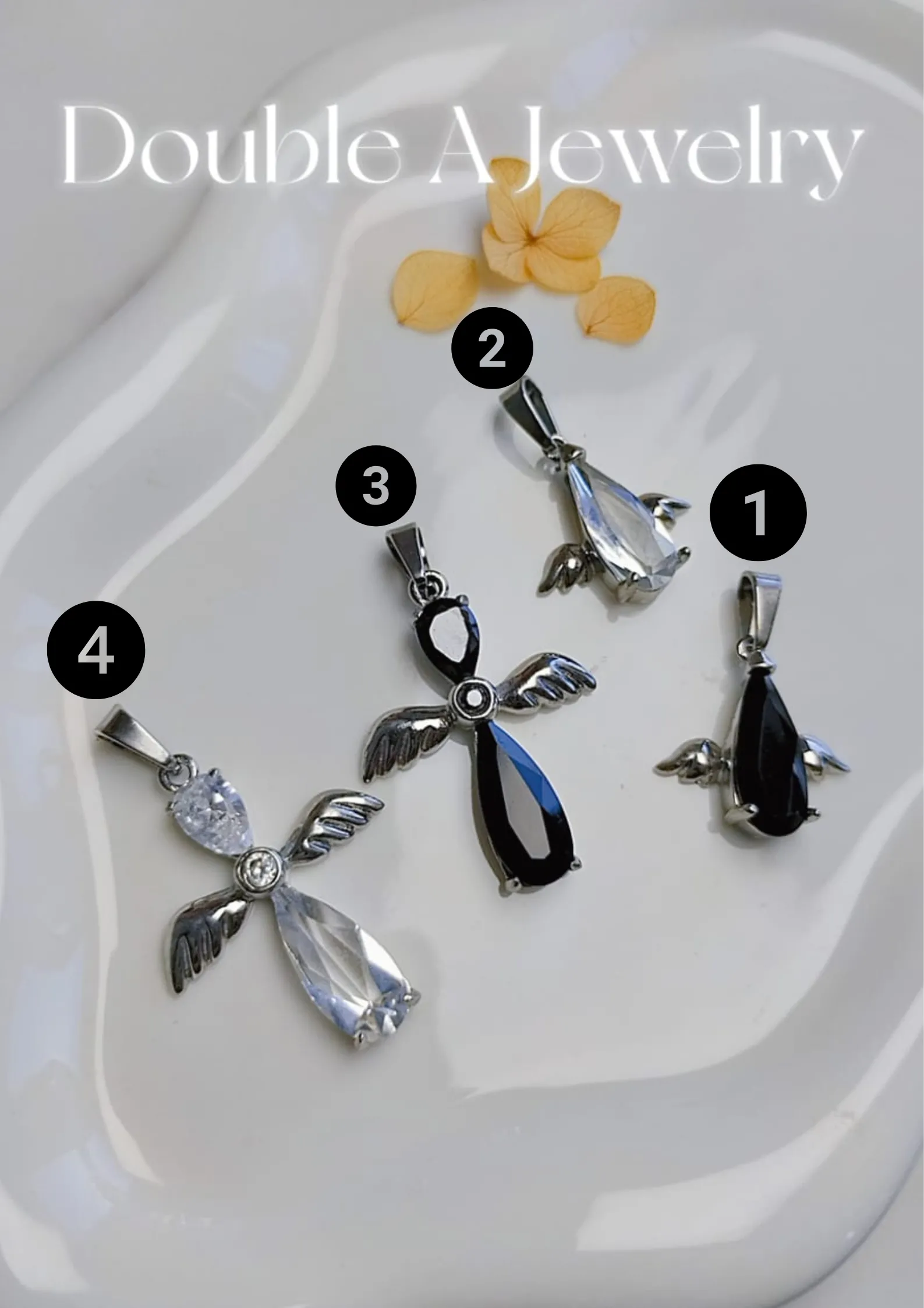 【奥地利水晶 · 天使之翼吊坠】