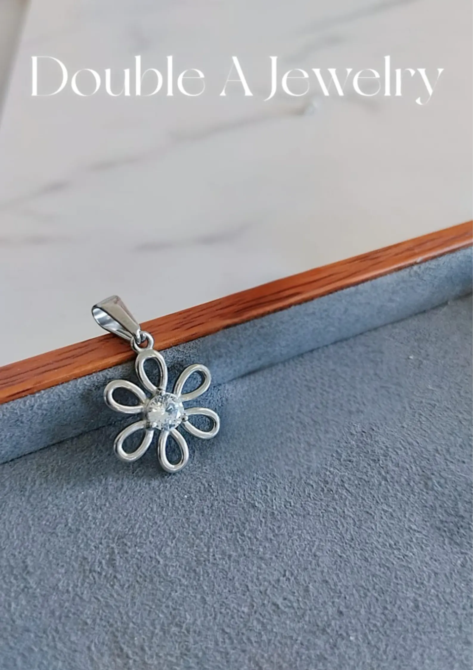 S925【太阳花锆石吊坠】