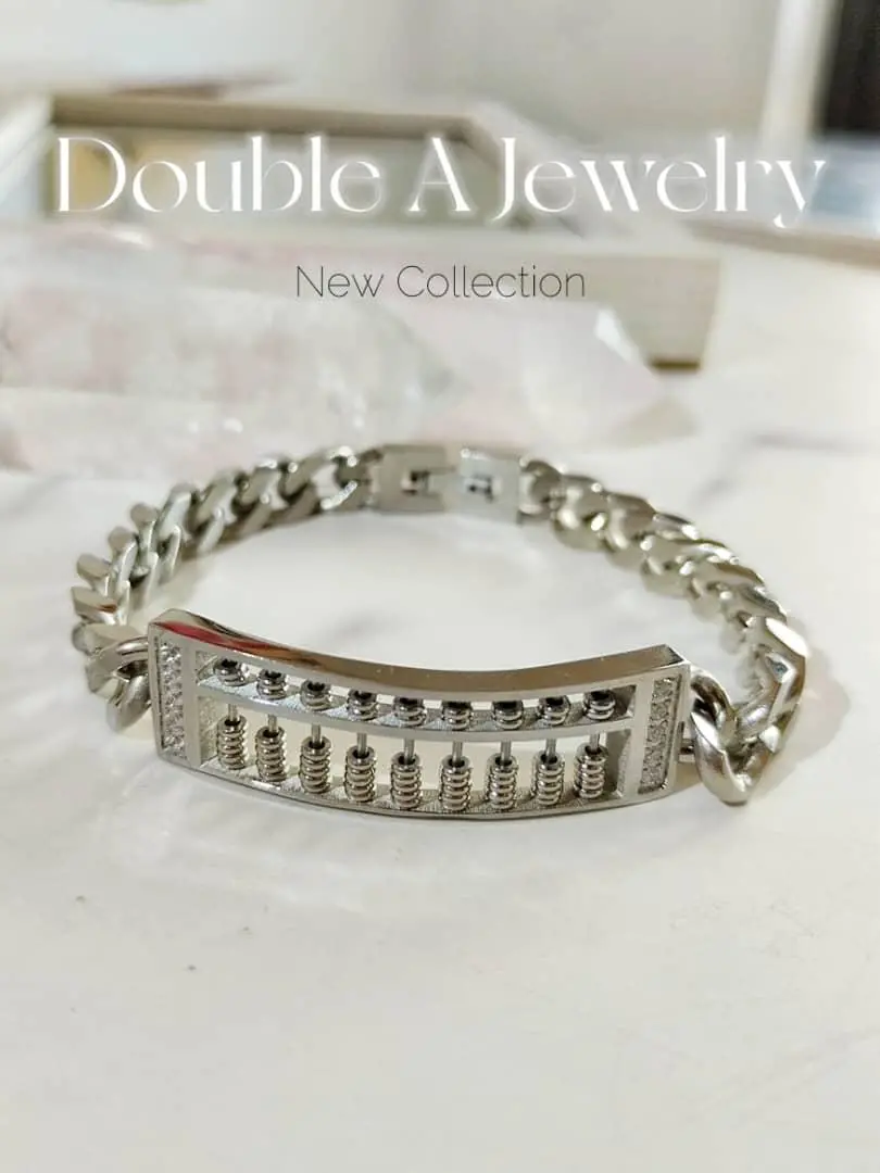 【算盘 316 白钢手链】